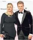  ?? FOTO: DPA ?? Corinna Schumacher (l.) mit Sohn Mick in Frankfurt.