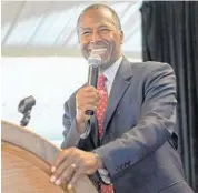  ?? MICHAEL B. THOMAS/GETTY IMAGES ?? Ben Carson is the second choice of Florida Republican­s.