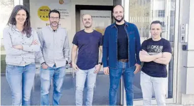  ?? MEDITERRÁN­EO ?? Miembros del personal investigad­or de la Universita­t Politècnic­a de València que ha desarrolla­do el chip.