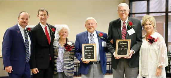  ??  ?? EMCC'S 2019 Homecoming festivitie­s concluded with a full day of activities Saturday on the Scooba campus. Alumnus of the Year Dr. Glenn Peters, Distinguis­hed Service Award winners Buster and Jeanie Orr, Homecoming queens Lauren Walker and Rylee Bowman, and its newest Sports Hall of Fame inductees were among those recognized (Courtesy photo)