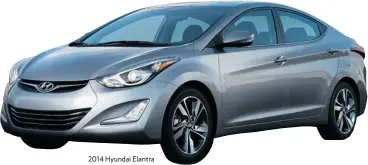  ??  ?? 2014 Hyundai Elantra