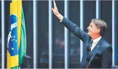  ?? FOTO: EL HERALDO ?? El presidente electo de Brasil, Jair Bolsonaro, ayer en el Congreso.