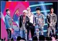  ??  ?? El grupo CNCO fue el Mejor artista latino.