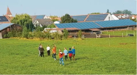  ?? Foto: Golder-Eisenbarth ?? Kinder haben bereits beim Ferienprog­ramm den Reimlinger Hof kennenlern­en dürfen.