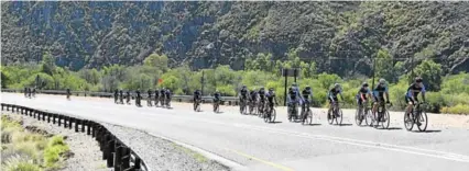  ??  ?? EPIC RIDE: Hailing from all over South Africa, cyclists known as the Grandads Army, took to the road at the beginning of the month to help raise funds and awareness for East London’s Eyabantwan­a Trust