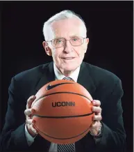  ?? Submitted / University of Connecticu­t Athletics / ?? Dee Rowe, the former UConn men’s basketball coach who has been an ambassador for the school’s athletics program for more than 50 years died Sunday. He was 91.