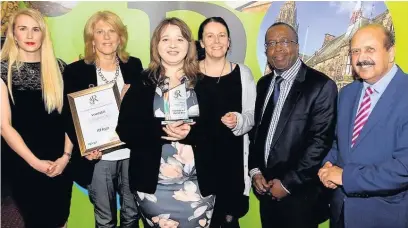  ??  ?? ●●Rochdale and District Mind were winners of the Diversity in Apprentice­ship award