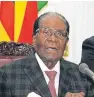  ??  ?? Robert Mugabe was removed as leader of Zimbabwe’s ruling party, Zanu-PF, on Sunday. The party is now looking to impeach the 93-yearold president if he refuses to step down.