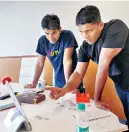  ??  ?? Byju Raveendran (right), founder &amp; CEO, Byju’s with Pramod Sharma, founder &amp; CEO, Osmo