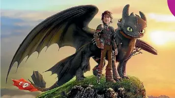  ??  ?? Hiccup and Toothless are back in How to Train Your Dragon 2.