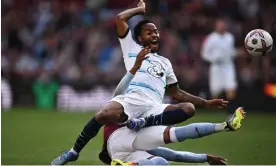  ?? Photograph: Ben Stansall/AFP/Getty Images ?? Raheem Sterling in action for Chelsea this month at Aston Villa, where he started at right wing-back before the experiment was shelved.