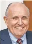  ?? AP ?? Rudy Giuliani to give advice to Trump.