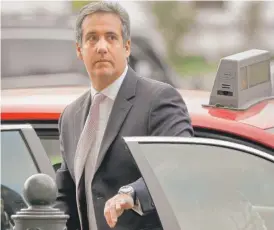  ?? PABLOMARTI­NEZ MONSIVAIS/ AP FILE ?? Michael Cohen’s longtime business partner pleaded guilty Tuesday to tax fraud in a deal that requires him to cooperate in investigat­ions.