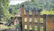  ?? CONTRIBUTE­D BY GEORGIA DEPARTMENT OF NATURAL RESOURCES ?? The remains of a Civil War-era mill in Douglas County are being renovated this summer to allow for tours to resume.