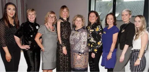  ??  ?? Denise Brophy, Clare Harney , Alma Hynes, Clare Williams, Wexford Rape and Sexual Abuse centre manager, Mairead Sinnott, Lorraine Hill, Christine Hore, Joanna Saunders and Carol Baker.