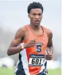  ?? JAMIE SCHWABEROW/NCAA/GETTY IMAGES ?? Long-distance runner Justyn Knight doesn’t just want to race in the Tokyo Olympics, he plans to win.
