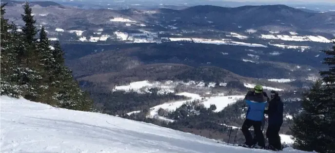  ?? MOIRA MCCARTHY PHOTOS / BOSTON HERALD ?? SCENIC VIEWS: You can ski at Sugarbush in Vermont this winter via the Ikon Pass.