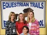  ?? CONTRIBUTE­D ?? From left, Equestrian Trails Elementary School Principal Michele Johnson, with teachers Elizabeth Richards and Mandi Kapopoulos, pose with third-grader Kolston Moradi. Johnson and Kapopoulos are credited with saving Kolston after a freak accident at...