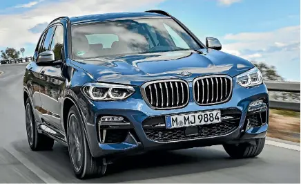  ?? SUPPLIED ?? The first high-performanc­e BMW X3 - the M40i, coming to New Zealand next month.