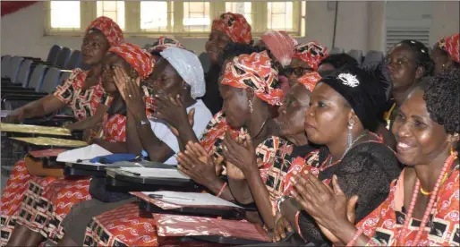  ??  ?? Excited widows at the event