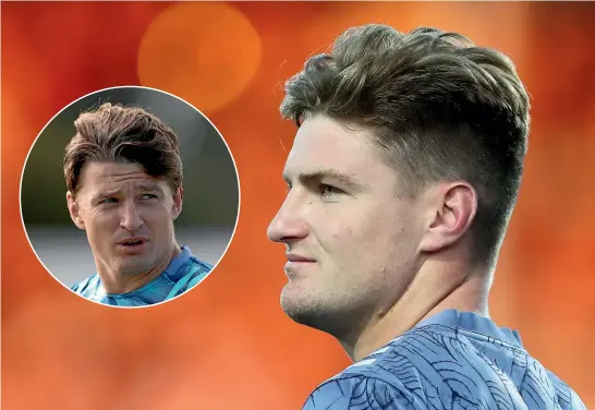  ?? GETTY IMAGES ?? Beauden Barrett, left, was making headlines yesterday after details of his sabbatical next year were announced but brother Jordie, right, was the one fronting media questions on the subject.