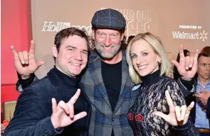  ?? ?? From left: CODA actors Daniel Durant,
Troy Kotsur and Marlee Matlin at THR’s event.