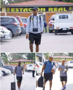  ?? ?? ENFOCADOS. Los jugadores del conjunto aurinegro llegaron ayer a Comayagua para hacerle frente al duelo contra Génesis.