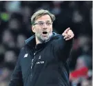  ??  ?? On the defensive: Jurgen Klopp claims that Liverpool’s priority is clean sheets
