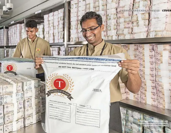  ??  ?? Transguard will open a new cash centre in Abu Dhabi to consolidat­e its operations in the capital.