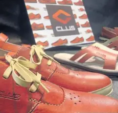  ??  ?? The Clus shoe brand is a collaborat­ion of 27 leather companies.