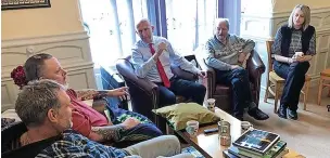  ?? ?? ●Shadow Defence Secretary John Healey MP at the Veterans in Communitie­s centre in Haslingden