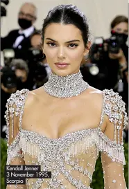  ?? ?? Kendall Jenner 3 November 1995, Scorpio