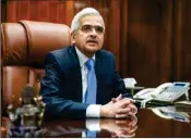  ??  ?? Reserve Bank of India Governor Shaktikant­a Das