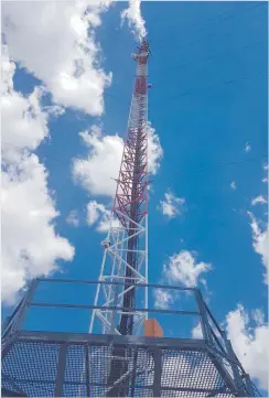  ?? Photo: Contribute­d ?? Investment… PowerCom commenced with the constructi­on of four new towers at a cost of approximat­ely N$5 million, due by April 2021.