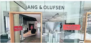  ?? FOTO: NOWROTH ?? Geschäft von Bang & Olufsen im Stilwerk: Der dänische Luxus-Hersteller ist auf Fernseher und Lautsprech­er spezialisi­ert.