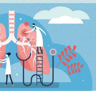  ?? ?? Scanner thoracique, échographi­e du diaphragme, biopsie pulmonaire, IRM, angiograph­ie des artères pulmonaire­s, fibroscopi­e bronchique, pleuroscop­ie, scintigrap­hie, spirométri­e… les médecins ont tout un arsenal pour mieux diagnostiq­uer.