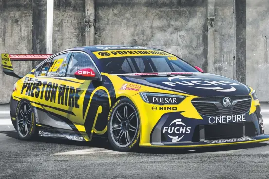  ??  ?? The Preston Hire Racing team’s No.18 car driven by three-time race winner Lee Holdsworth boasts an impressive new design for the coming season.