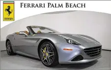  ?? PHOTO COURTESY OF FERRARI OF PALM BEACH ?? The California T, one of the many cars featured at the Palm Beach Auto Show &amp; Fall Festival.