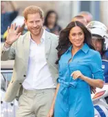  ??  ?? Prince Harry and Meghan Markle.