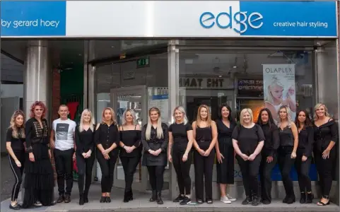  ??  ?? The staff at Edge Hair Salon