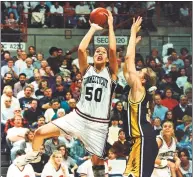  ?? Robert W Stowell Jr / Getty Images ?? UConn will retire Rebecca Lobo’s No. 50 in a ceremony in March.