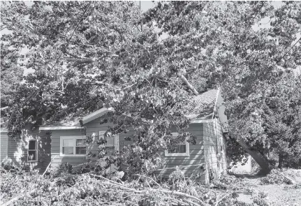  ?? VERNON OICKLE PHOTOS ?? Photos showing damage from Hurricane Dorian taken around the Liverpool-milton area of Queens County on Sept. 8.