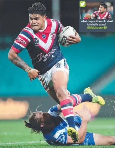  ?? Picture: PHIL HILLYARD ?? CHIN UP: Roosters player Latrell Mitchell will sit out Origin II this Sunday.
