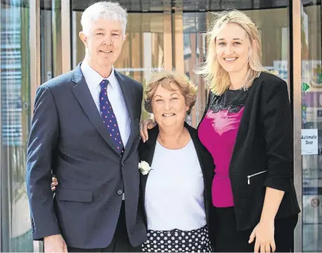  ?? PHOTO: GARETH CHANEY/COLLINS ?? Difficult decisions: Eavan Murray (above) with her parents, Diarmuid and Jacinta. Eavan and Robert (left) have been planning their special day for a long time.