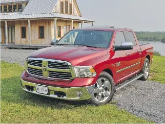  ?? DEREK MCNAUGHTON/DRIVING ?? The Ram 1500 Big Horn Crew Cab with EcoDiesel engine has a very long range.