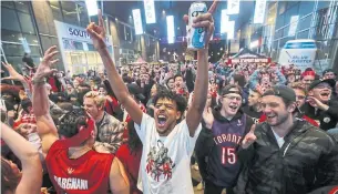  ?? TIM KROCHAK THE CANADIAN PRESS ?? Capacity crowds have packed Halifax’s own Jurassic Park for every game of the NBA Finals.