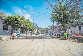  ?? ?? La Florida. La zona de Avenida San Martín, otro frente de obras.