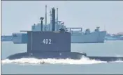  ?? REUTERS ?? The submarine KRI Nanggala-402, which has gone missing.