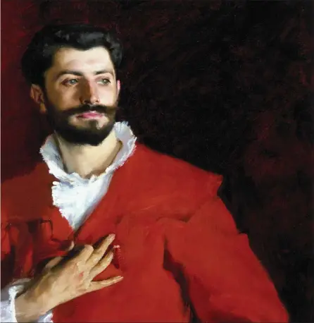  ??  ?? Dr Pozzi at Home was the first picture John Singer Sargent exhibited at the Royal Academy, London, in 1882