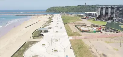  ?? Picture: Supplied ?? EVOLVING. Part of the new Durban Point promenade. Future plans include a ‘Durban Eye’ Ferris wheel, a mall adjacent to uShaka Marine World, and further mixed-use developmen­ts.